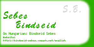 sebes bindseid business card